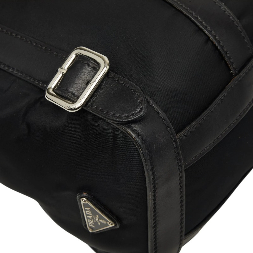 PRADA Black Leather Shoulder Bag - Picture 5 of 11
